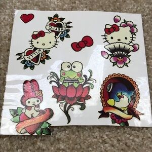 Sanrio Hello Kitty Tattoos W/Ed Hardy Vibe 7 Different Designs